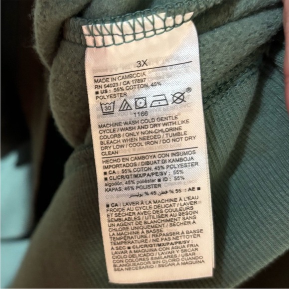 NWOT Old Navy Vintage Green Sweatshirt - Picture 6 of 10